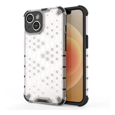 Pancéřové hybridní pouzdro Honeycomb iPhone 14 průhledné