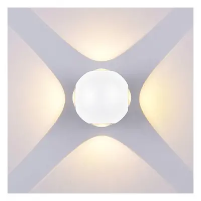 LED Wall Light kruhové 4 Diods bílé Body