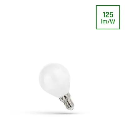 LED BALL P45 E-14 230V 6W COG Teplá bílá MILKY SPECTRUM