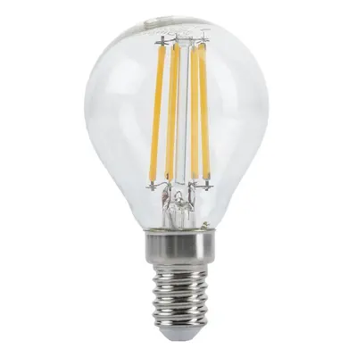 LED Žárovka Filament G45 E14 Clear Glass Stmívatelná 4W Teplá bílá