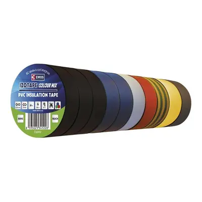 Izolační páska PVC 19mm / 20m barevný mix