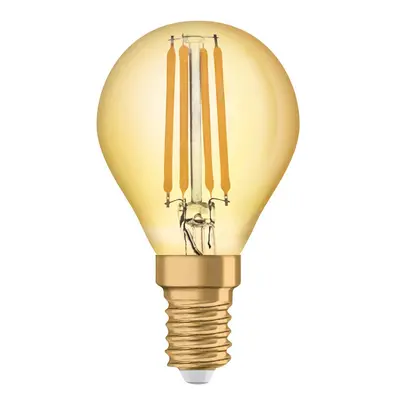 LED žárovka LED E14 P40 4W = 35W 410lm 2400K Teplá 300° Filament OSRAM Vintage 1906