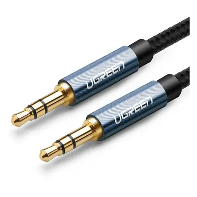 Kabel UGREEN AV122 mini jack 3,5 mm, AUX, 1 m (modrý)