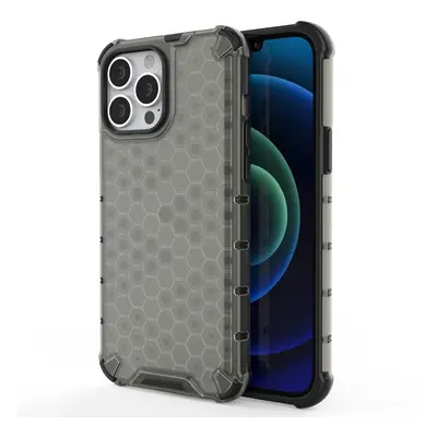 Pancéřové pouzdro Honeycomb s gelovým rámečkem iPhone 13 Pro Max černé