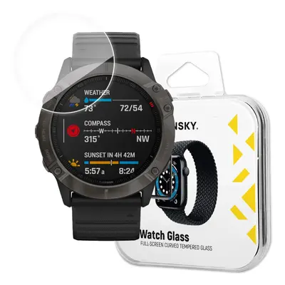 Wozinsky Watch Glass hybridní sklo pro Garmin Fenix 6X transparentní