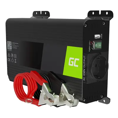 Green Cell měnič napětí do auta INVGC05 12V/230V 300W/600W