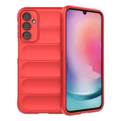 Pouzdro Magic Shield pro Samsung Galaxy A24 4G flexibilní pancéřované pouzdro červené barvy