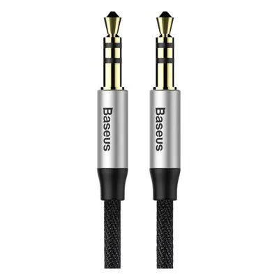 Baseus Yiven 1,5 m audio kabel mini jack 3,5 mm AUX (černý/stříbrný)