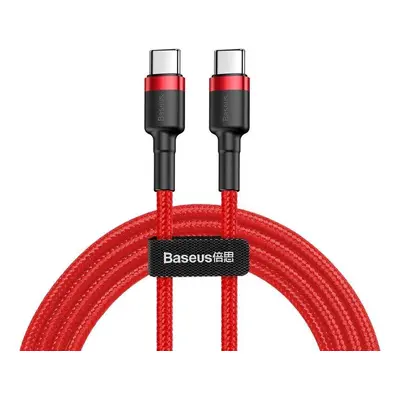 Kabel USB-C na USB-C PD Baseus Cafule PD 2.0 QC 3.0 60W 1m (červený)