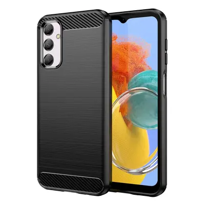 Flexibilní pouzdro s karbonovým vzorem pro Samsung Galaxy M14 Carbon Case - černé