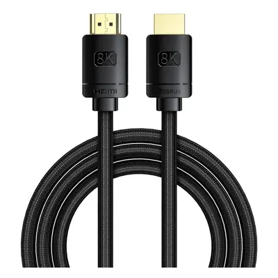 Kabel HDMI 2.1 Baseus High Definition Series, 8K 60Hz, 3D, HDR, 48Gbps, 3m (černý)