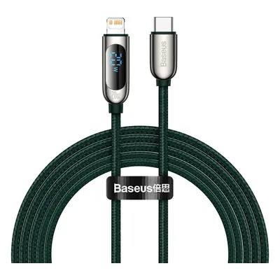 Kabel USB-C na Lightning Baseus Display, PD, 20W, 2m (zelený)