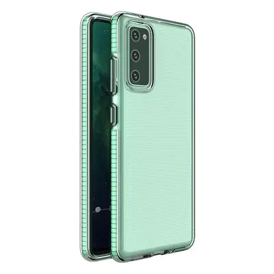 Gelové pouzdro Spring Case s barevným rámečkem pro Samsung Galaxy A72 4G mint