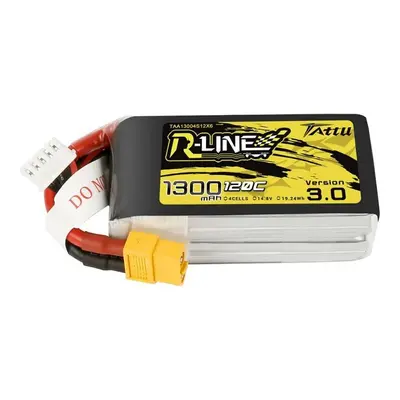 Baterie Tattu R-Line verze 3.0 1300mAh 14,8V 120C 4S1P XT60