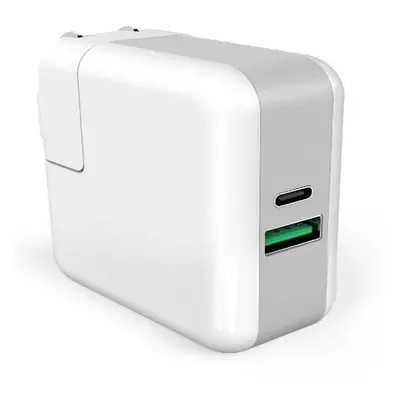 KP2U-PD-Bílá | Nástěnná nabíječka Power Delivery 3.0 pro Macbook Bílý