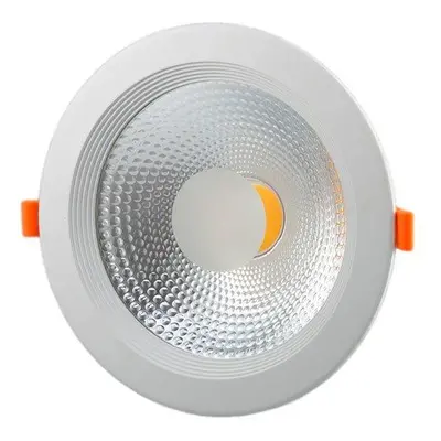 LED SPOT COB panel vestavný 20W 175mm 1600lm 230V, TEPLÁ BÍLÁ