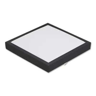 LED panel přisazený 18W 210x210mm, černý, NEUTRÁLNÍ BÍLÁ