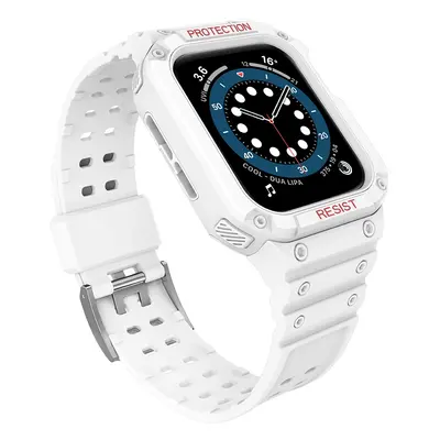 Ochranný řemínek s pouzdrem pro Apple Watch 7 / 6 / 5 / 4 / 3 / 2 / SE (45 / 44 / 42 mm) pancéřo