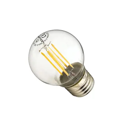 LED žárovka 4W 4xCOS Filament E27 470lm CCD TEPLÁ BÍLÁ