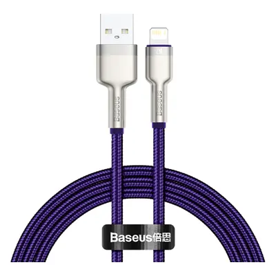 Kabel USB-Lightning Baseus Cafule, 2,4 A, 1 m (fialový)