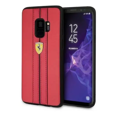 Pouzdro Ferrari Urban pro Samsung Galaxy S9 - červené