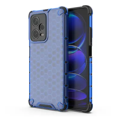 Pouzdro Honeycomb pro Xiaomi Redmi Note 12 Pro+ pancéřové hybridní pouzdro modré