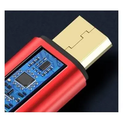 UC-007 | Micro USB 2M | USB 3A kabel pro telefon červená