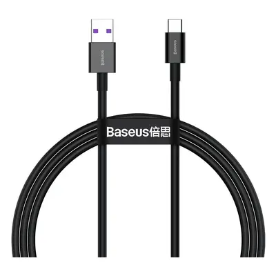 Kabel Baseus Superior Series USB na USB-C, 66W, 1m (černý)