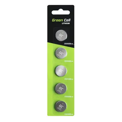 Green Cell Blister 10x Lithium Baterie CR2025 3V 160mAh Button