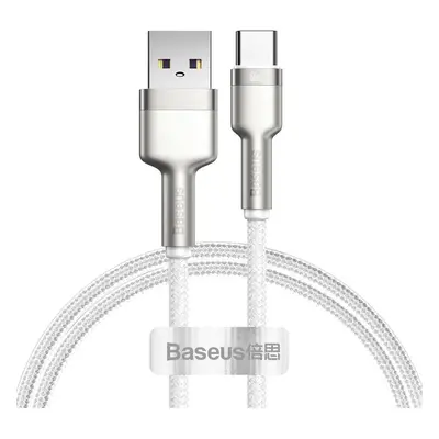 Kabel USB-C Baseus Cafule, 66 W, 1 m (bílý)