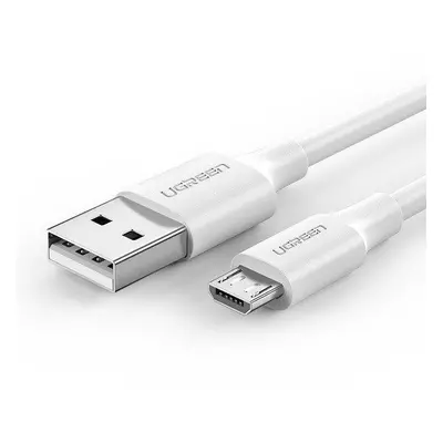 Kabel USB-Micro USB UGREEN QC 3.0 2.4A 2m (bílý)