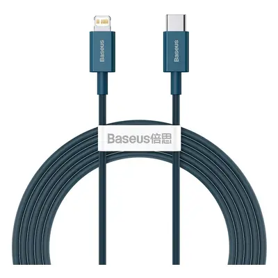 Kabel USB-C na Lightning Baseus Superior Series, 20W, PD, 2m (modrý)