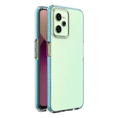 Spring Case Silikonové pouzdro Realme C35 s rámečkem světle modré