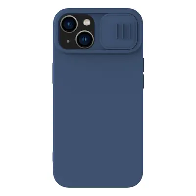 Nillkin CamShield Silky Silicone Case pro iPhone 15 Plus s krytem fotoaparátu - tmavě modrý