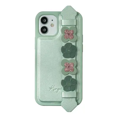 Kingxbar Sweet Series gelové pouzdro zdobené pravými krystaly Swarovski se stojánkem iPhone 12 m