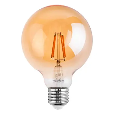 LED žárovka Dekorační Koule LED E27 G125 4W = 40W 470lm 2000K Teplá 360° Filament LUMILED Globe 