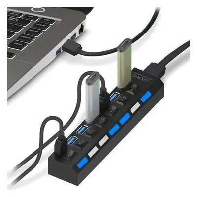 YT07 USB 2.0 HUB pro 7 portů, USB splitter