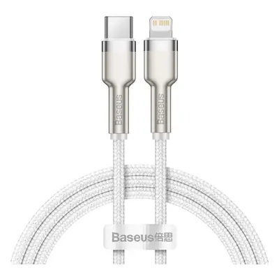 Kabel USB-C na Lightning Baseus Cafule, PD, 20W, 1m (bílý)