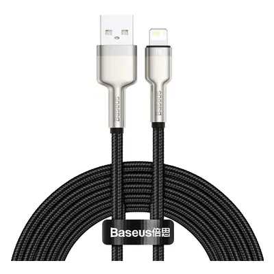 Kabel USB-Lightning Baseus Cafule, 2,4 A, 2 m (černý)