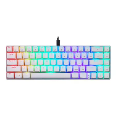 Mechanická klávesnice Motospeed CK67 RGB (bílá)