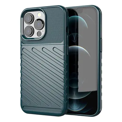 Thunder Case flexibilní pancéřový kryt pro iPhone 13 Pro zelený