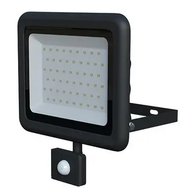 VANA SMD S LED reflektor se senzorem 50W, černá - neutrální