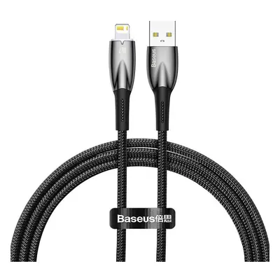 Kabel USB-Lightning Baseus Glimmer, 2,4 A, 1 m (černý)