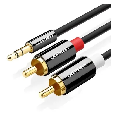 UGREEN AV116 Kabel 3,5 mm Jack na 2RCA (Cinch) 2 m (černý)