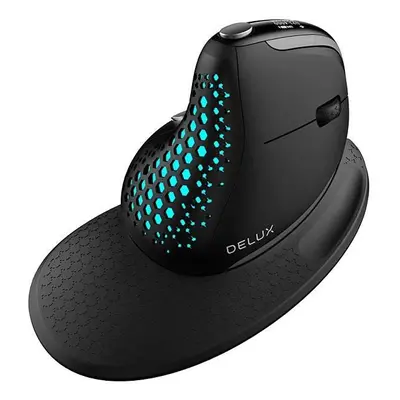 Bezdrátová vertikální myš Delux M618XSD BT+2.4G RGB