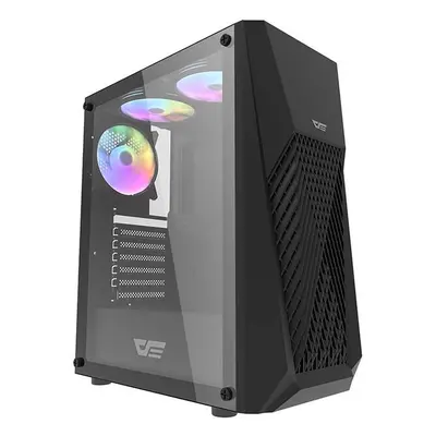 Počítačová skříň Darkflash DK150 + 3 ventilátory (černá)