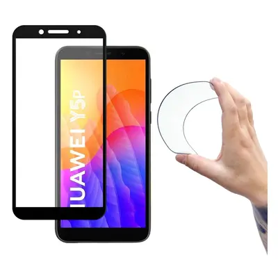 Wozinsky Full Cover Flexi Nano glass film tvrzené sklo s rámečkem Huawei Y5p černé