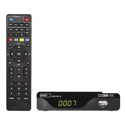 Set-top box EMOS EM190-S HD HEVC H265 (DVB-T2)