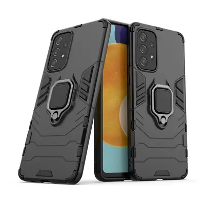 Pancéřové hybridní pouzdro Ring Armor + magnetický držák Samsung Galaxy A73 černé