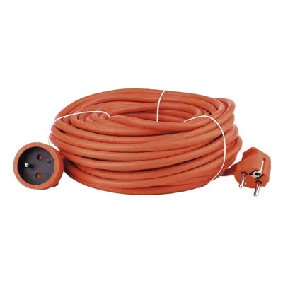 Prodlužovací kabel 20 m / 1 zásuvka / oranžový / PVC / 230 V / 1,5 mm2